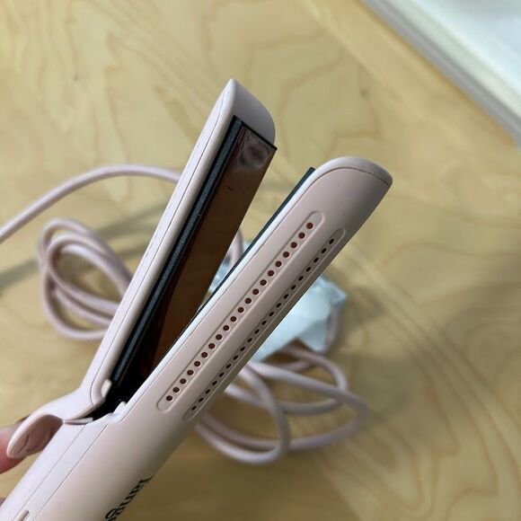 L'ange A133 Le Duo 360 Airflow Titanium Hair Straightener Curler Pink - Picture 4 of 5